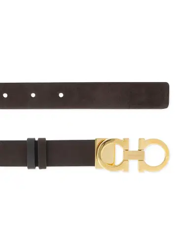 Ferragamo Women's Donna Leather Belt - Testa Di Moro - Size Large | Thumbnail 4 Ferragamo Women's Donna Leather Belt - Testa Di Moro - Size Large | Thumbnail 4
