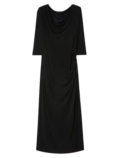 Marina Rinaldi Women's Crepe Jersey Dress - Black - Size XXL | Thumbnail 1