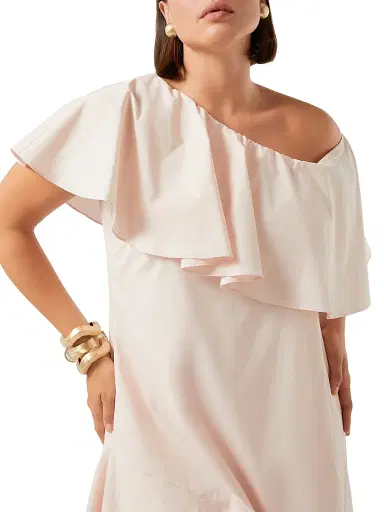 Marina Rinaldi Women's Cotton Poplin Dress - Pink - Size 16 | Thumbnail 5 Marina Rinaldi Women's Cotton Poplin Dress - Pink - Size 16 | Thumbnail 5