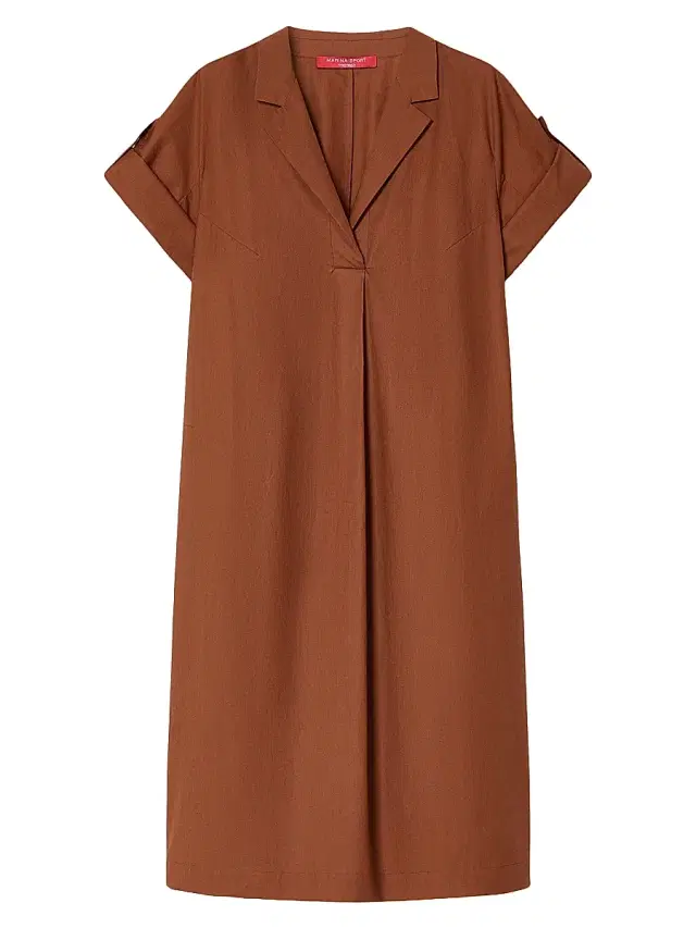 Marina Rinaldi Women's Cotton Poplin Dress - Fard