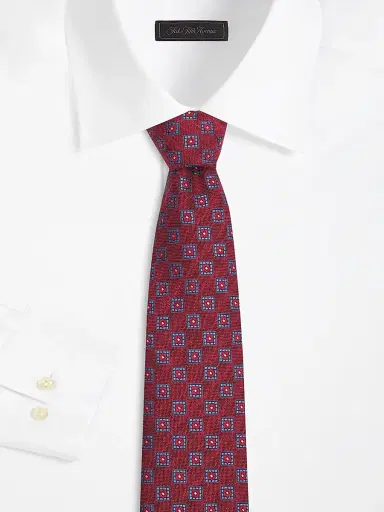 Isaia Men's Square Frame Silk Tie | Thumbnail 2