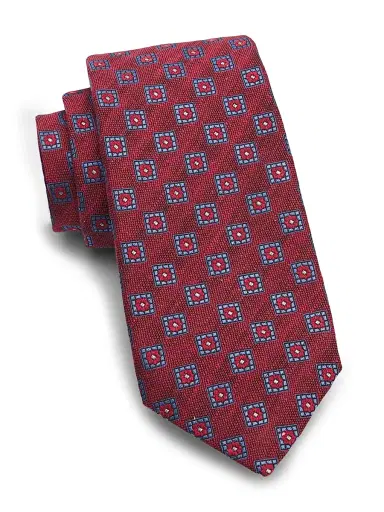 Isaia Men's Square Frame Silk Tie | Thumbnail 1