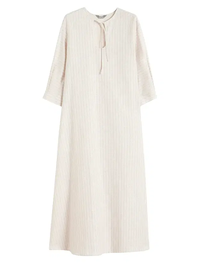 MM Max Mara Women's Linen and Cotton Maxi Kaftan Dress - Milk