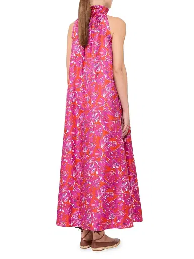 Max Mara Women's Printed Silk Twill Dress | Thumbnail 4 Max Mara Women's Printed Silk Twill Dress | Thumbnail 4