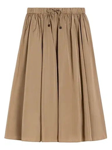 Max Mara Women's Taffeta Midi Skirt - Kaki - Size 8 | Thumbnail 1