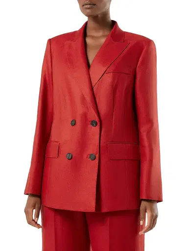 Marina Rinaldi Women's Linen Blazer Jacket | Thumbnail 2 Marina Rinaldi Women's Linen Blazer Jacket | Thumbnail 2