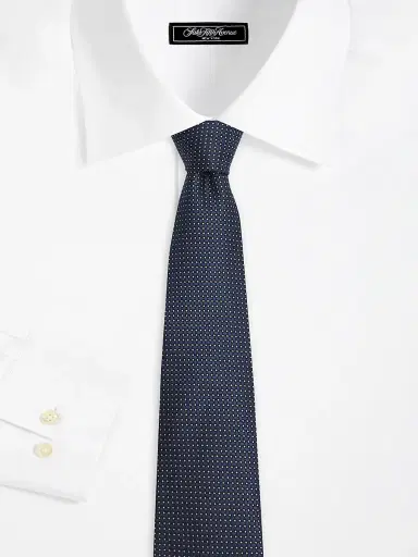 Isaia Men's Pin Dot Oval Silk Tie | Thumbnail 2 Isaia Men's Pin Dot Oval Silk Tie | Thumbnail 2