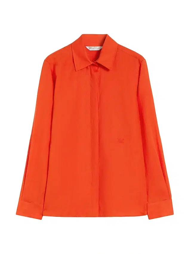 Women's Linen Canvas Shirt - Coral