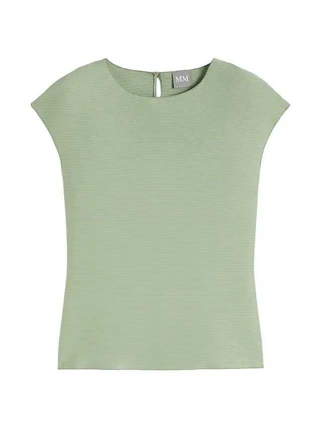 Women's Sleeveless Ottoman Jersey Top - Sage Green