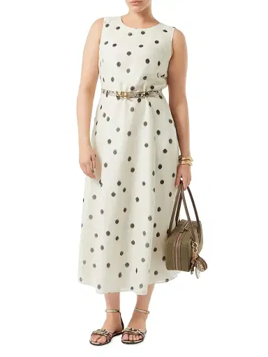 Marina Rinaldi Women's Silk Voile Dress - White - Size 16 | Thumbnail 2 Marina Rinaldi Women's Silk Voile Dress - White - Size 16 | Thumbnail 2