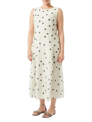 Marina Rinaldi Women's Silk Voile Dress - White - Size 16 | Thumbnail 3 Marina Rinaldi Women's Silk Voile Dress - White - Size 16 | Thumbnail 3