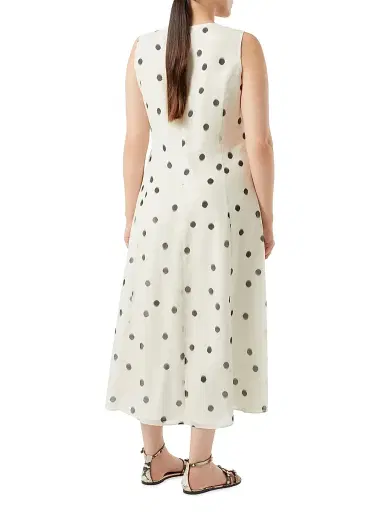 Marina Rinaldi Women's Silk Voile Dress - White - Size 16 | Thumbnail 4 Marina Rinaldi Women's Silk Voile Dress - White - Size 16 | Thumbnail 4