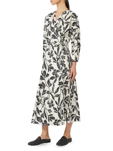 Max Mara Women's Printed Poplin Dress - Beige Multi - Size 16 | Thumbnail 3 Max Mara Women's Printed Poplin Dress - Beige Multi - Size 16 | Thumbnail 3