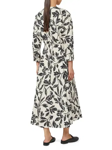 Max Mara Women's Printed Poplin Dress - Beige Multi - Size 16 | Thumbnail 4 Max Mara Women's Printed Poplin Dress - Beige Multi - Size 16 | Thumbnail 4