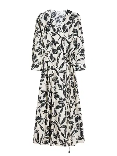 Max Mara Women's Printed Poplin Dress - Beige Multi - Size 16 | Thumbnail 1 Max Mara Women's Printed Poplin Dress - Beige Multi - Size 16 | Thumbnail 1