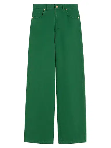 Max Mara Women's Cotton and Linen 5 Pocket Trousers - Peony | Thumbnail 2