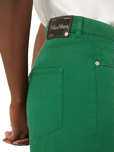 Max Mara Women's Cotton and Linen 5 Pocket Trousers - Peony | Thumbnail 10