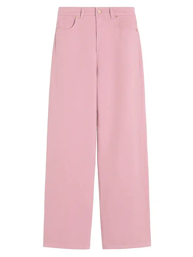 Women's Cotton and Linen 5 Pocket Trousers - Peony