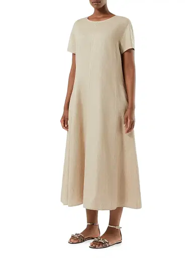 Marina Rinaldi Women's Faded Linen Dress | Thumbnail 3 Marina Rinaldi Women's Faded Linen Dress | Thumbnail 3