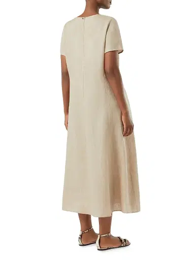 Marina Rinaldi Women's Faded Linen Dress | Thumbnail 4 Marina Rinaldi Women's Faded Linen Dress | Thumbnail 4