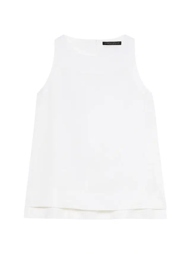 Marina Rinaldi Women's Linen Canvas Top - Optical White