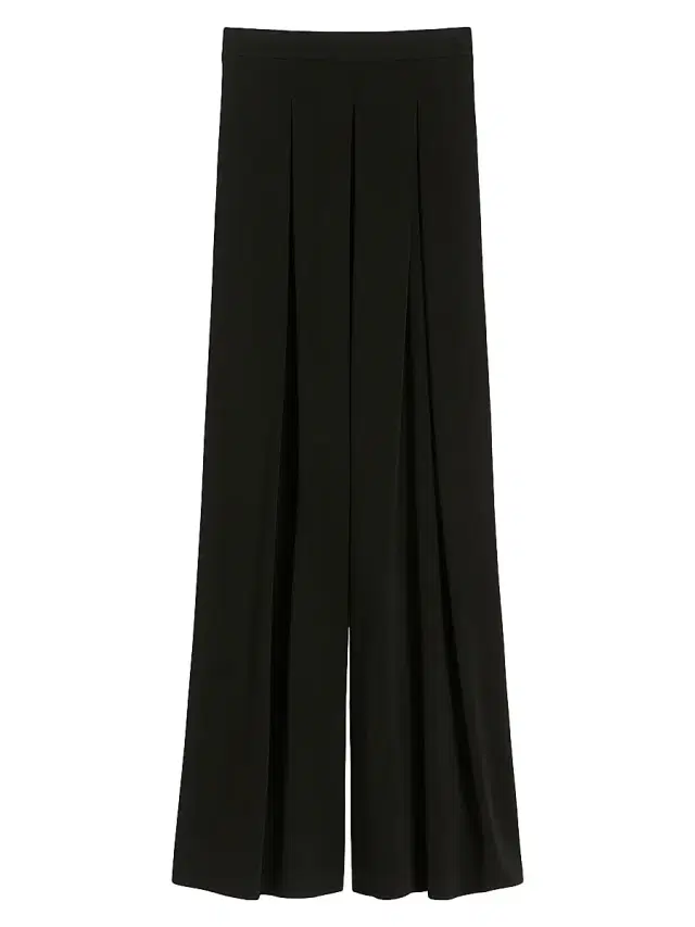 Max Mara Women's Technical Viscose Crepe Jersey Trousers - Black