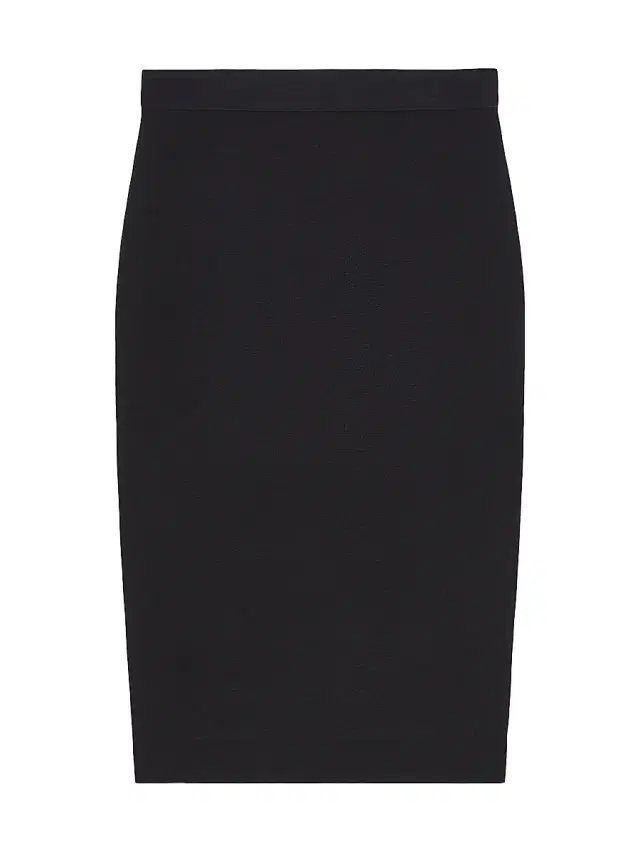 Women's Stretch Viscose Pencil Skirt - Navy