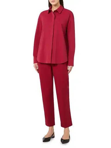 MM Max Mara Women's Jersey Shirt - Dark Red - Size XL | Thumbnail 2 MM Max Mara Women's Jersey Shirt - Dark Red - Size XL | Thumbnail 2