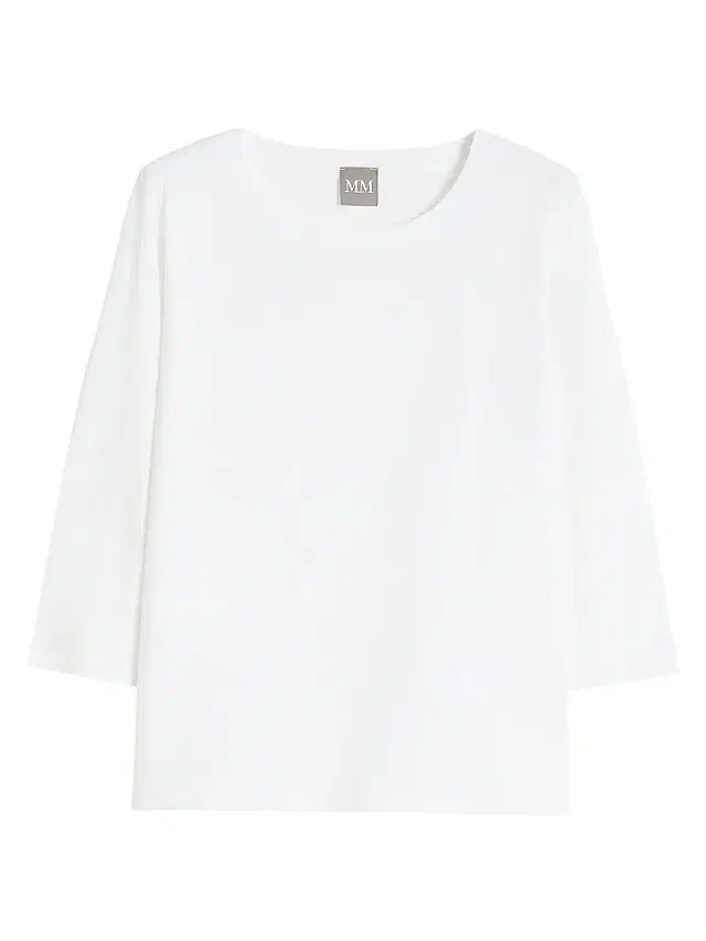 MM Max Mara Women's Cotton T-Shirt - White