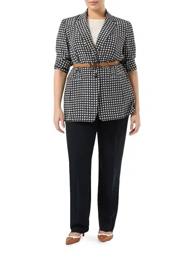 Marina Rinaldi Women's Silk Blazer - Midnightblue - Size 16 | Thumbnail 2