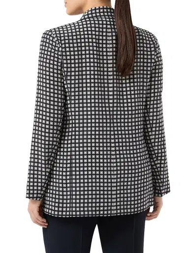 Marina Rinaldi Women's Silk Blazer - Midnightblue - Size 16 | Thumbnail 4