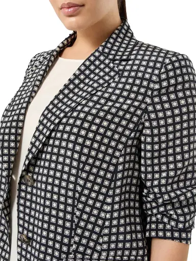 Marina Rinaldi Women's Silk Blazer - Midnightblue - Size 16 | Thumbnail 5
