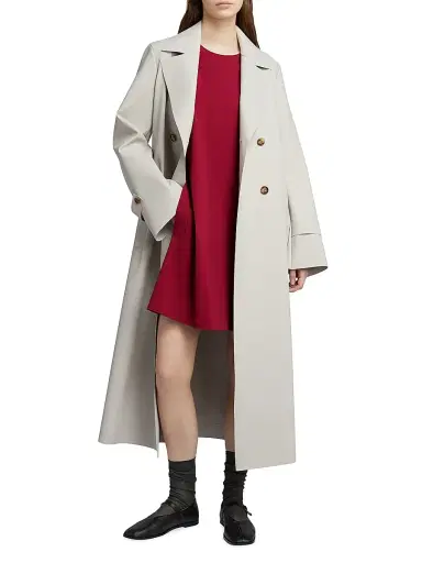 MM Max Mara Women's Flared Jersey Mini Dress - Dark Red - Size Large | Thumbnail 5