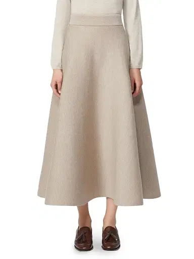 Max Mara Women's Full, Tech Wool Skirt | Thumbnail 3