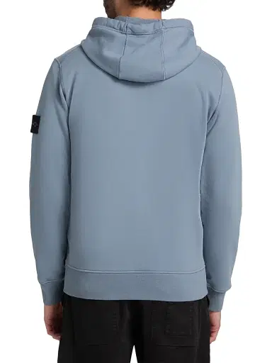 Stone Island Men's Logo Cotton Zip-Front Hoodie - Military Green - Size XXL | Thumbnail 5 Stone Island Men's Logo Cotton Zip-Front Hoodie - Military Green - Size XXL | Thumbnail 5