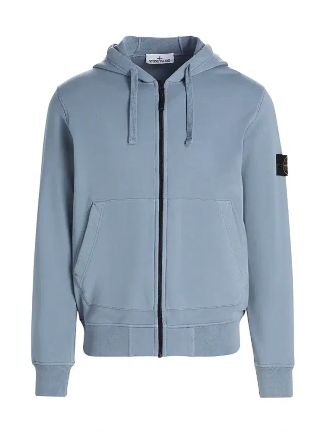 Men's Logo Cotton Zip-Front Hoodie - Military Green