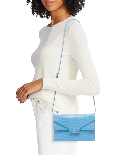 Tom Ford Women's Mini Croc-Embossed Leather Shoulder Bag | Thumbnail 2 Tom Ford Women's Mini Croc-Embossed Leather Shoulder Bag | Thumbnail 2