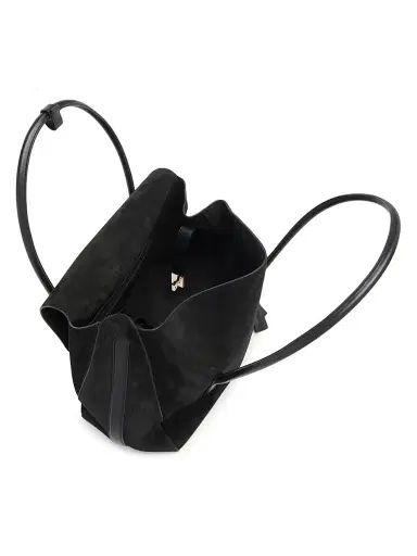 Tom Ford Women's Medium Suede & Leather Shoulder Bag - Black | Thumbnail 3 Tom Ford Women's Medium Suede & Leather Shoulder Bag - Black | Thumbnail 3