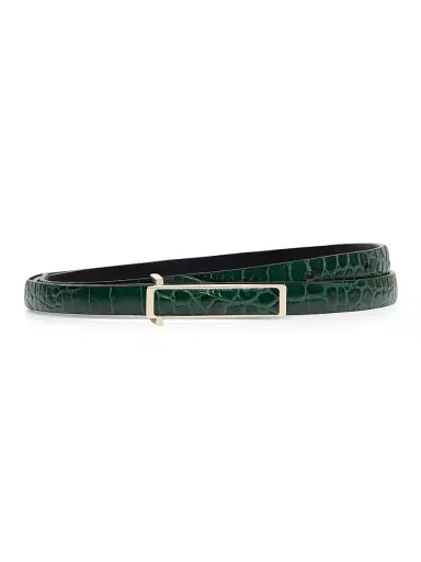 Tom Ford Women's Croc-Embossed Leather Belt | Thumbnail 1 Tom Ford Women's Croc-Embossed Leather Belt | Thumbnail 1