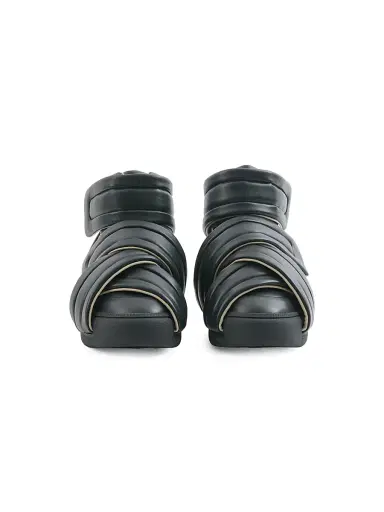 Maison Margiela Men's Future Show Leather High-Top Sneakers - Black - Size 14 | Thumbnail 5