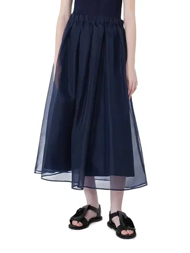 Weekend Max Mara Women's Pleated Silk Organza Skirt | Thumbnail 2 Weekend Max Mara Women's Pleated Silk Organza Skirt | Thumbnail 2