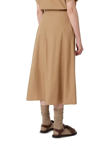 Weekend Max Mara Women's Cotton Poplin Skirt - Tobacco - Size 10 | Thumbnail 4