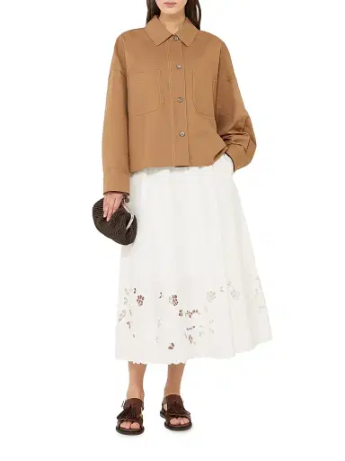 Weekend Max Mara Women's Linen and Cotton Basketweave Oversized Jacket | Thumbnail 2 Weekend Max Mara Women's Linen and Cotton Basketweave Oversized Jacket | Thumbnail 2