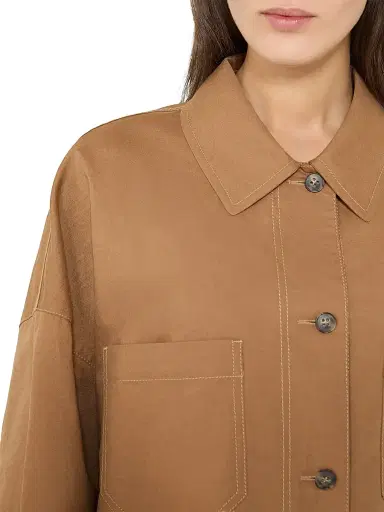 Weekend Max Mara Women's Linen and Cotton Basketweave Oversized Jacket | Thumbnail 5 Weekend Max Mara Women's Linen and Cotton Basketweave Oversized Jacket | Thumbnail 5