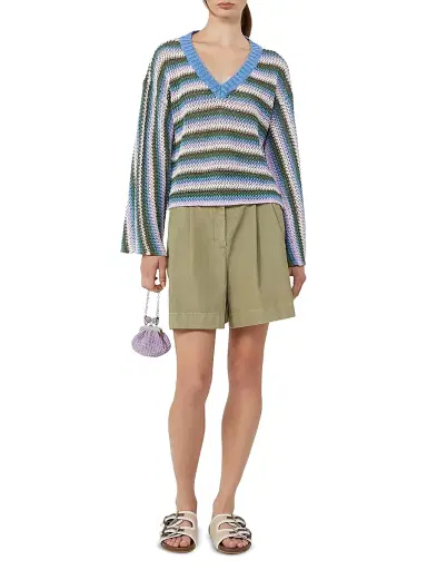 Weekend Max Mara Women's Linen Yarn Sweater - Multicolour - Size XL | Thumbnail 2