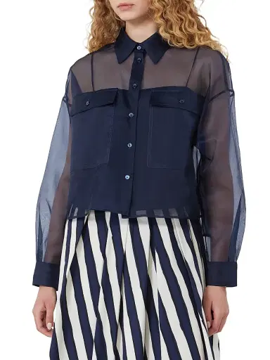 Weekend Max Mara Women's Silk Organza Shirt | Thumbnail 3 Weekend Max Mara Women's Silk Organza Shirt | Thumbnail 3