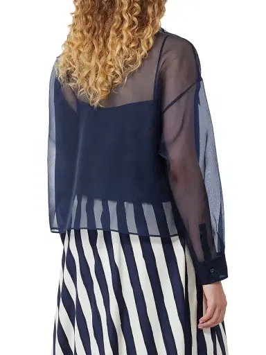 Weekend Max Mara Women's Silk Organza Shirt | Thumbnail 4 Weekend Max Mara Women's Silk Organza Shirt | Thumbnail 4