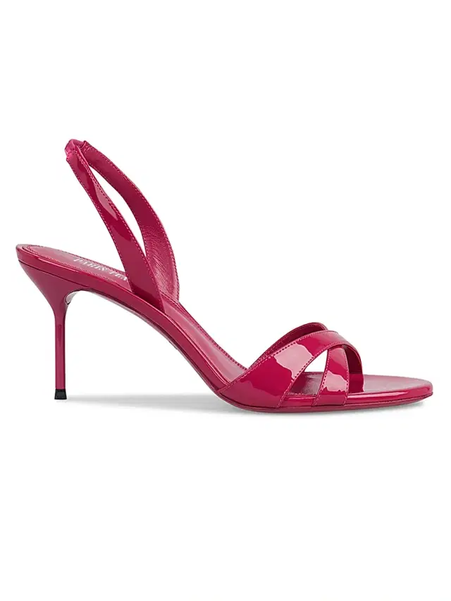 Women's Lidia 70MM Patent Leather Slingback Sandals - Orchid