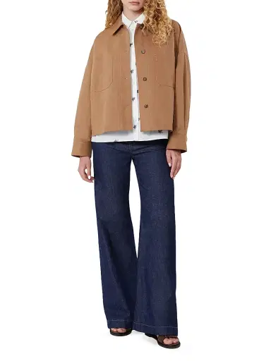 Weekend Max Mara Women's Linen and Cotton Denim Jeans - Navy - Size 12 | Thumbnail 2