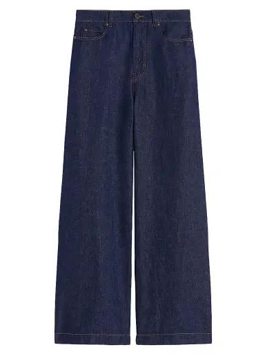 Weekend Max Mara Women's Linen and Cotton Denim Jeans - Navy - Size 12 | Thumbnail 1